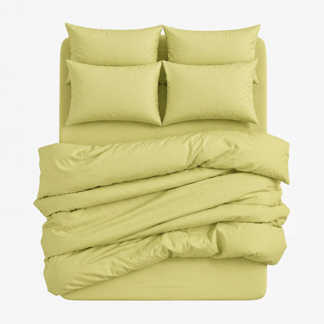 7-in-1 Bed Sheet Set 'Guac'