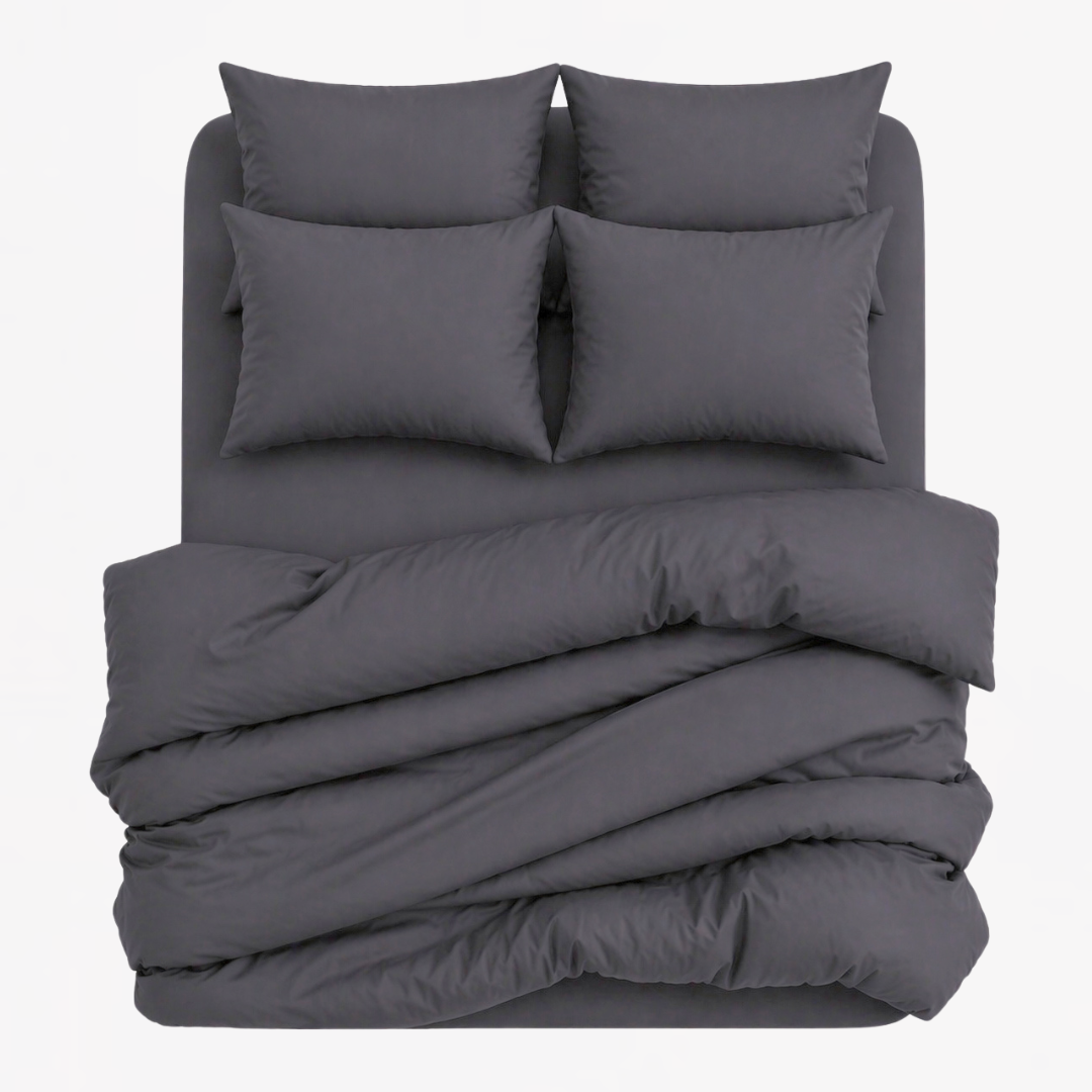 7-in-1 Bed Sheet Set 'Charcoal Gray'
