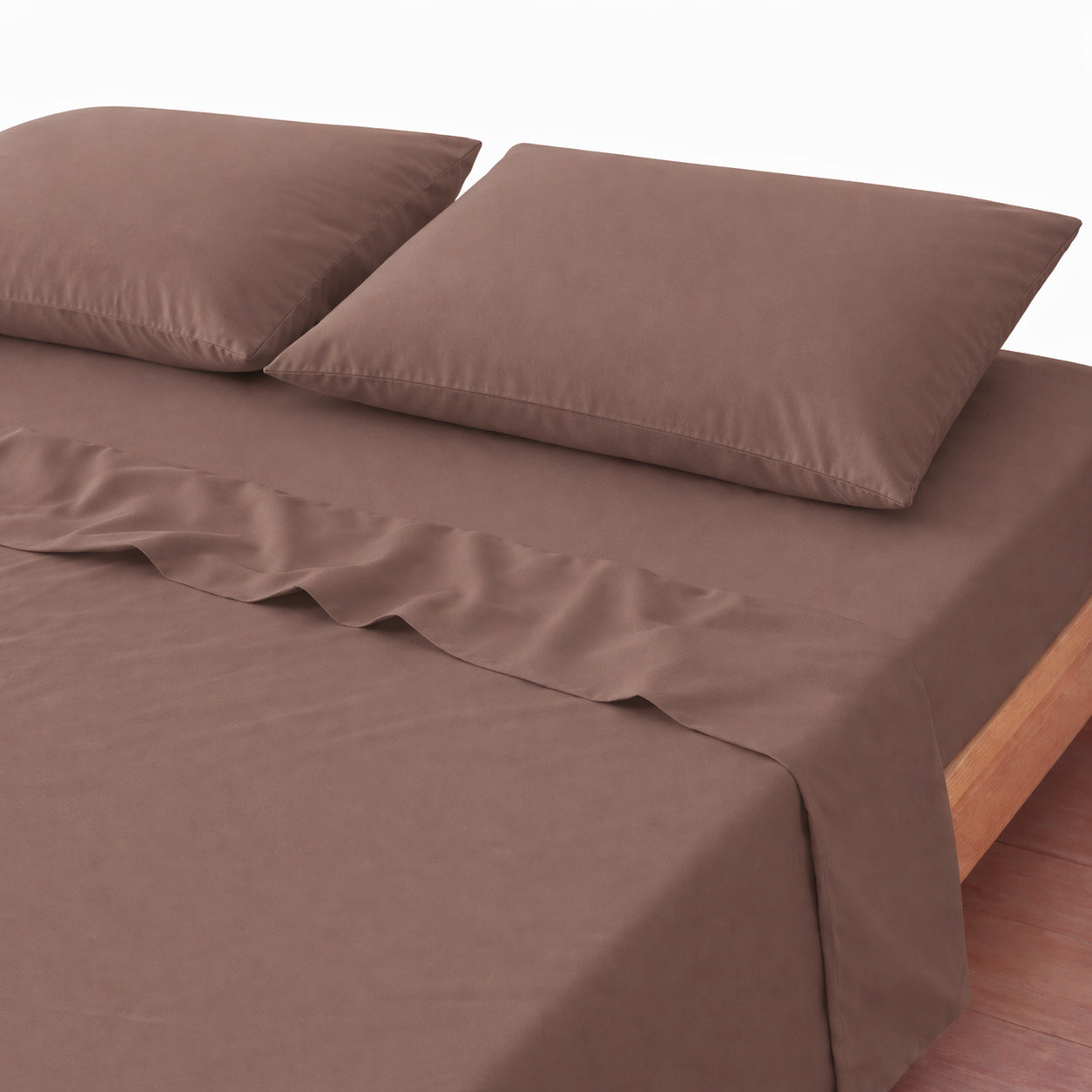 3-in-1 Bed Sheet Set 'Mocha'
