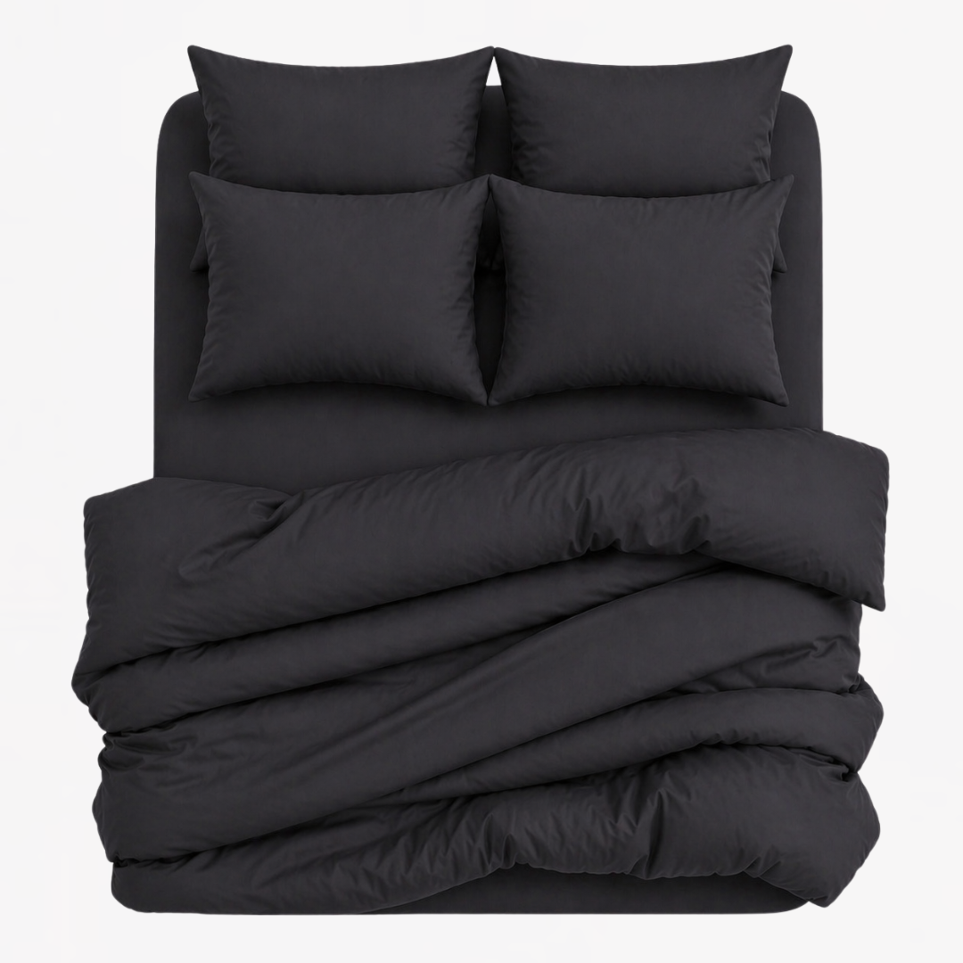 7-in-1 Bed Sheet Set 'Black'