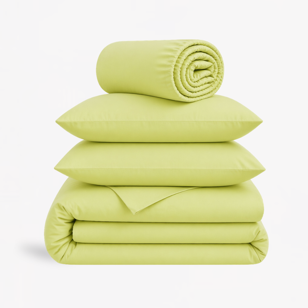 4-in-1 Bed Sheet Set 'Guac'