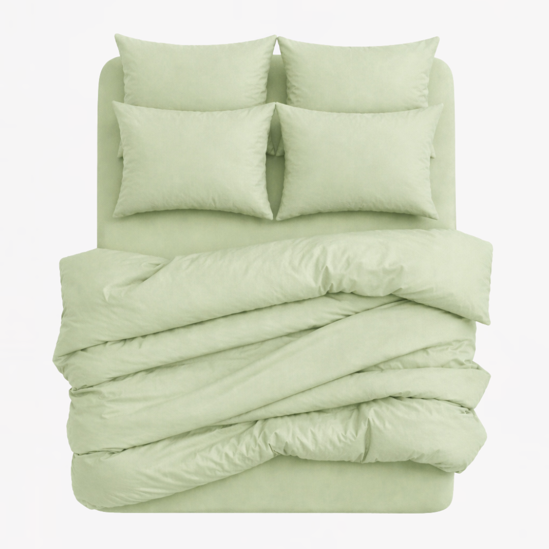 7-in-1 Bed Sheet Set 'Sage Green'