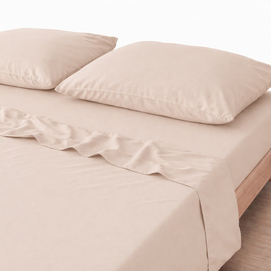 3-in-1 Bed Sheet Set 'Wheat'