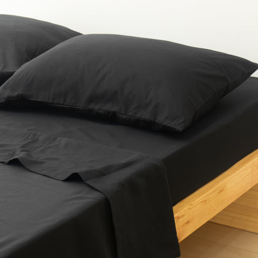 3-in-1 Bed Sheet Set 'Black'