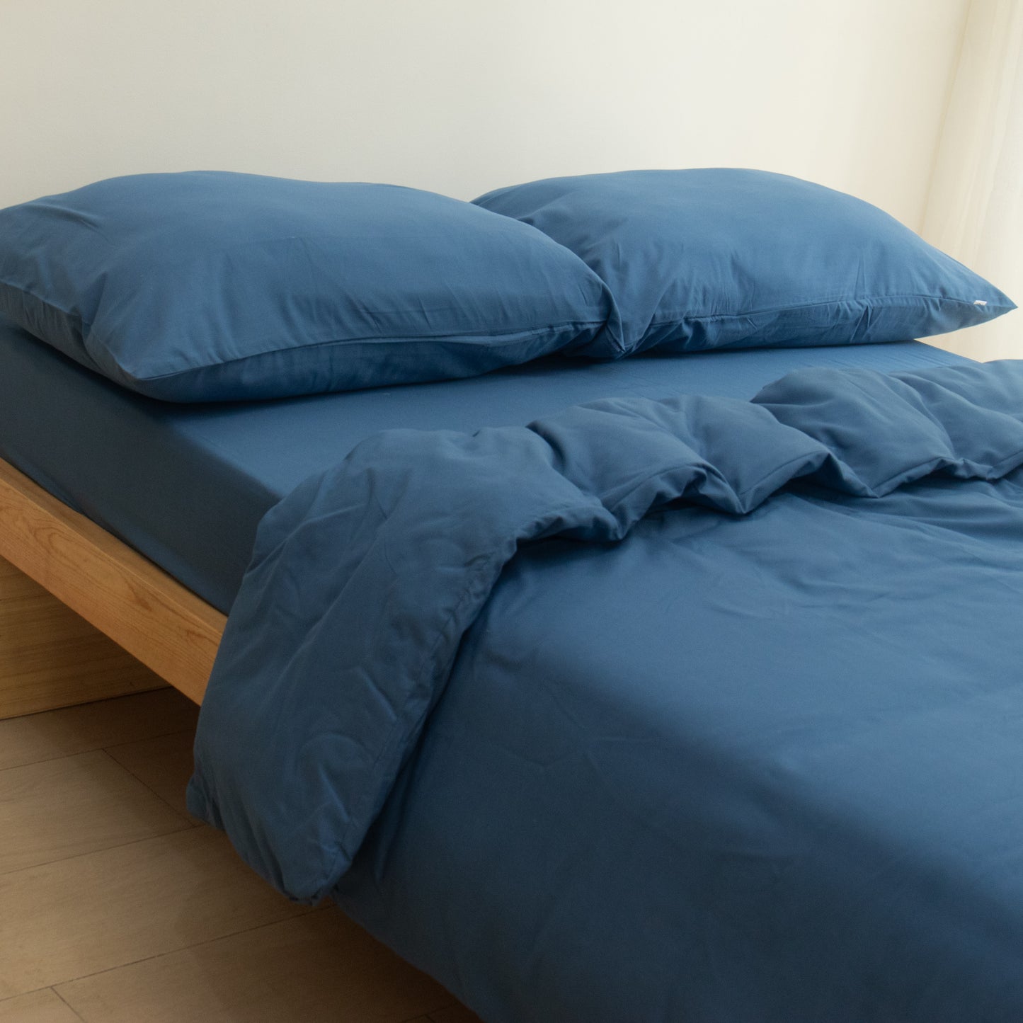 7-in-1 Bed Sheet Set 'Slate Blue'