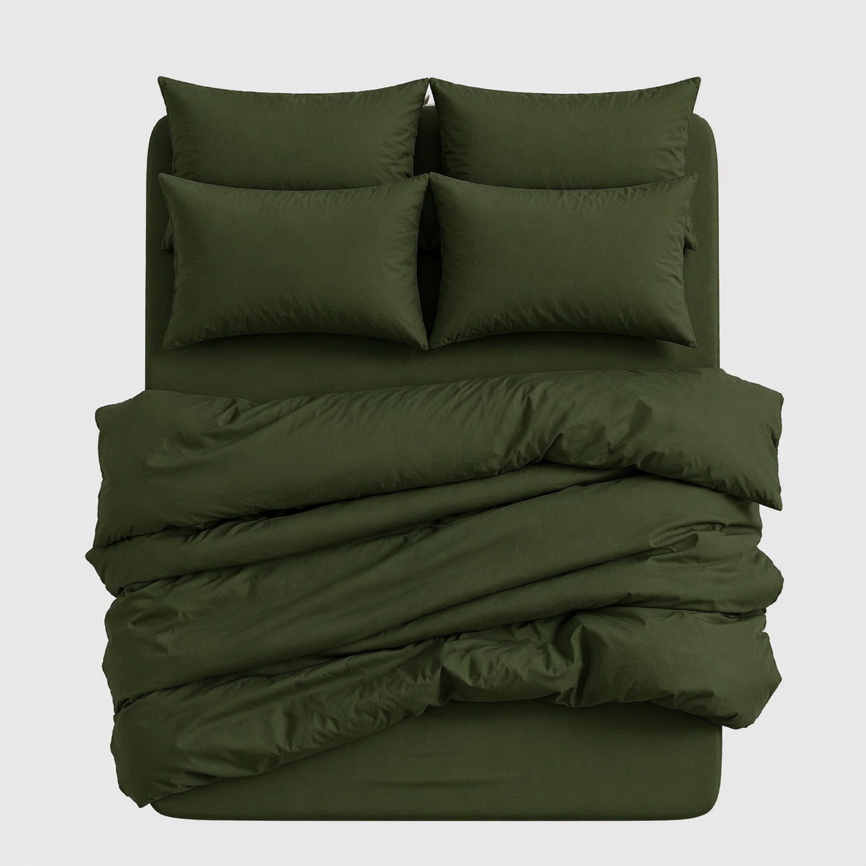 7-in-1 Bed Sheet Set 'Forest Green'