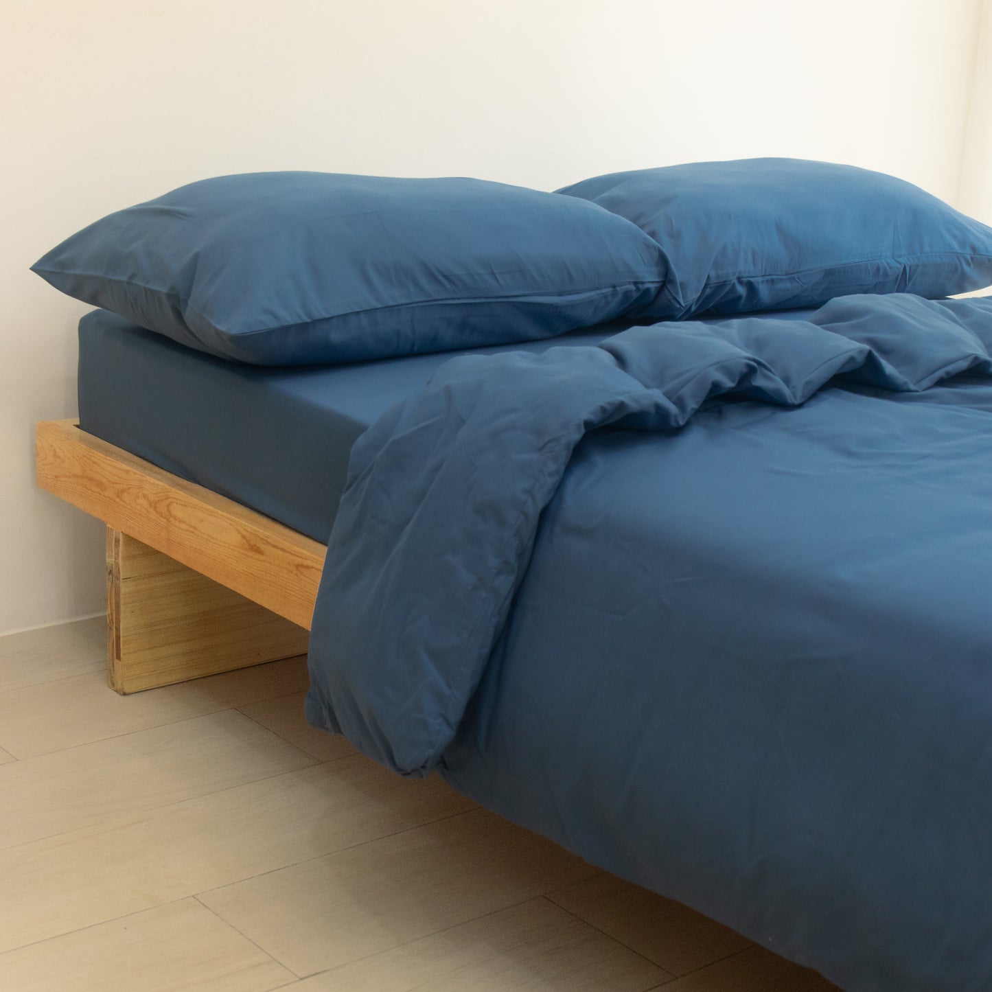 4-in-1 Bed Sheet Set 'Slate Blue'