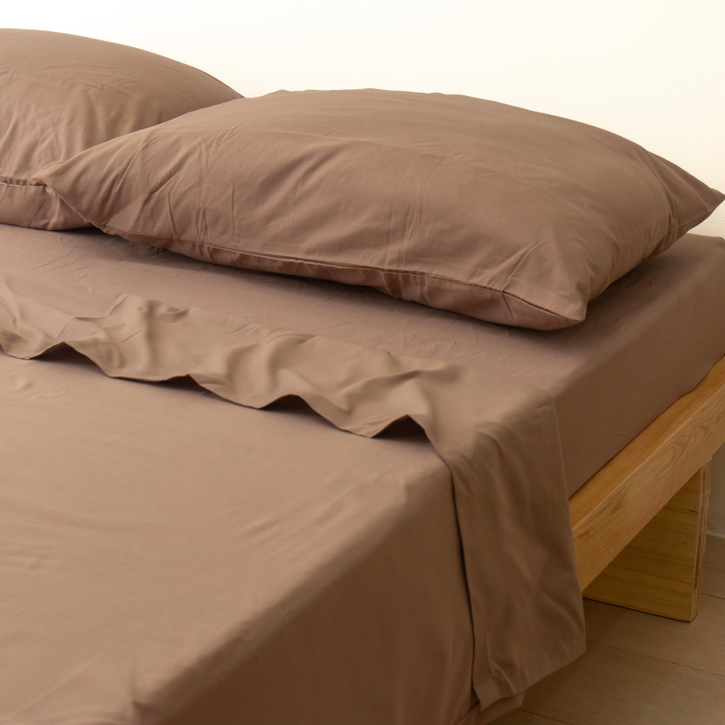 3-in-1 Bed Sheet Set 'Mocha'