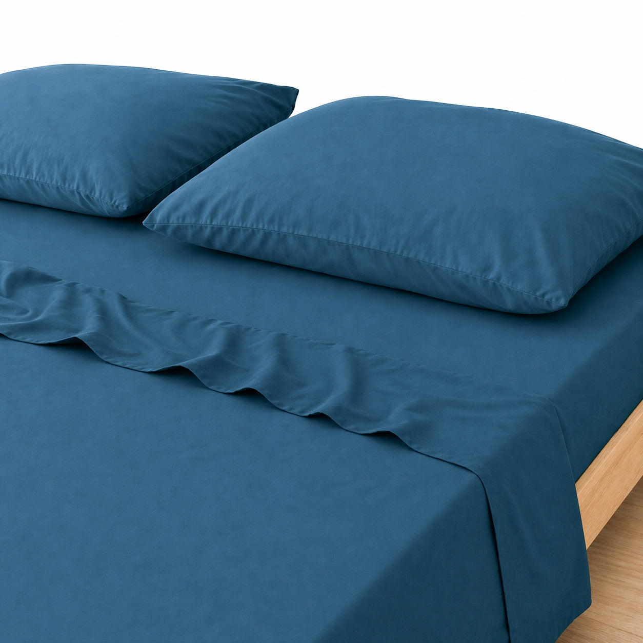 3-in-1 Bed Sheet Set 'Slate Blue'