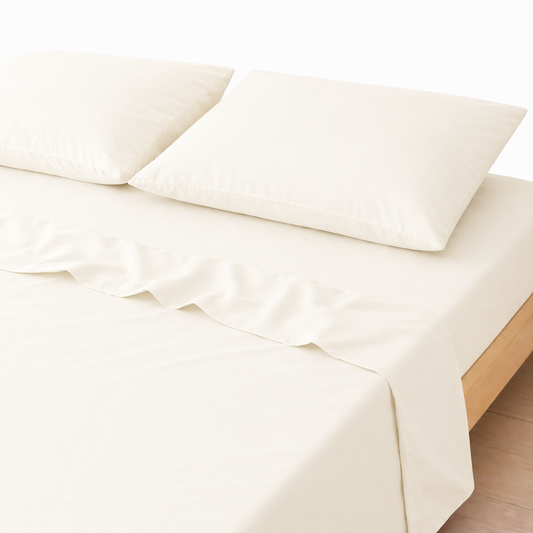3-in-1 Bed Sheet Set 'Oatmeal'