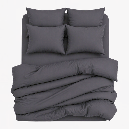 7-in-1 Bed Sheet Set 'Charcoal Gray'