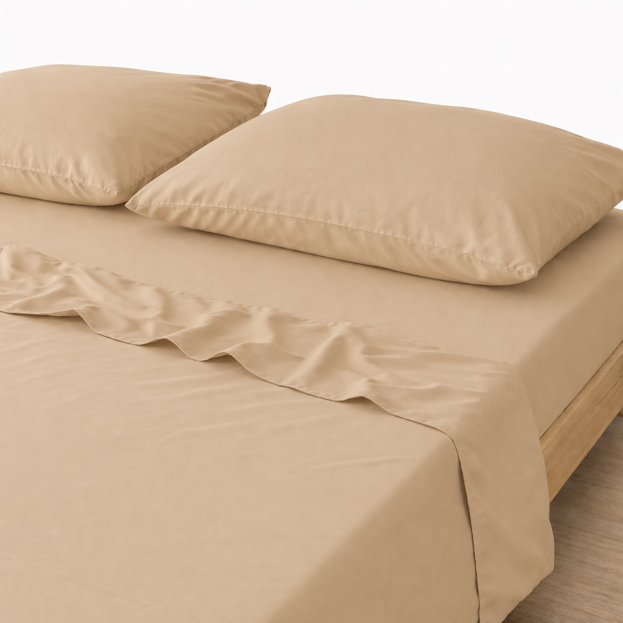 3-in-1 Bed Sheet Set 'Beige'