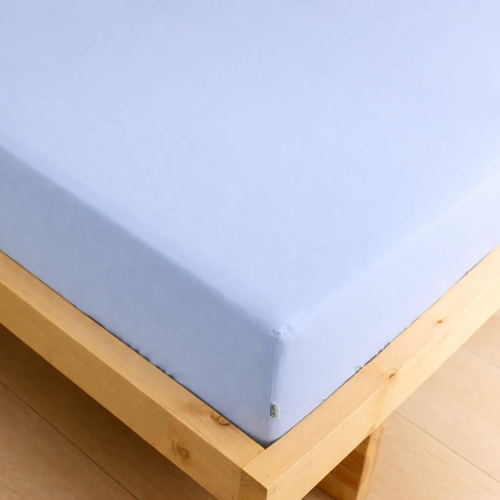 3-in-1 Bed Sheet Set 'Powder Blue'