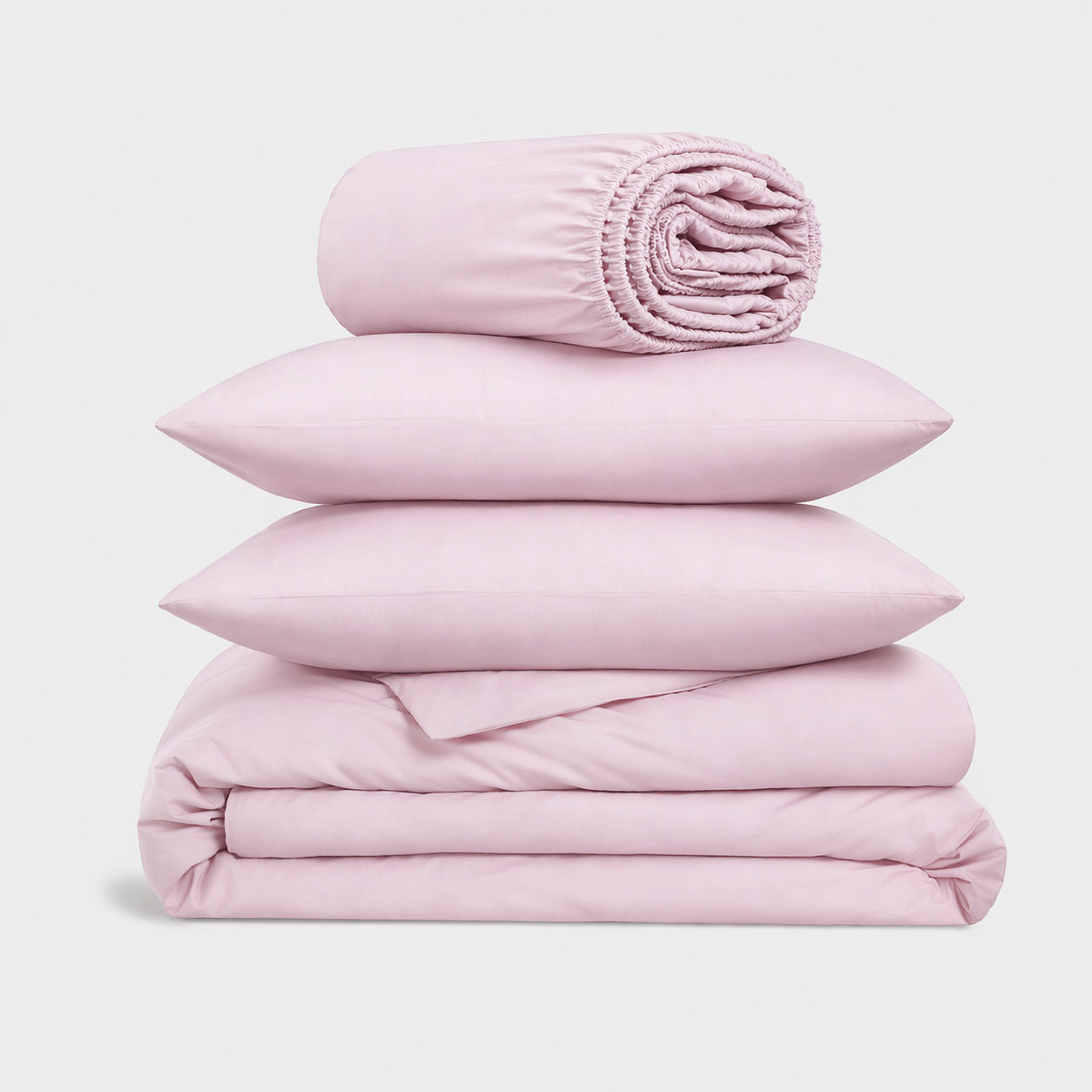 4-in-1 Bed Sheet Set 'Baby Pink'