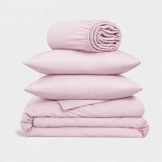 4-in-1 Bed Sheet Set 'Baby Pink'