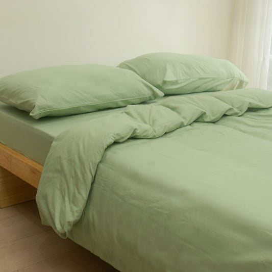 4-in-1 Bed Sheet Set 'Sage Green'