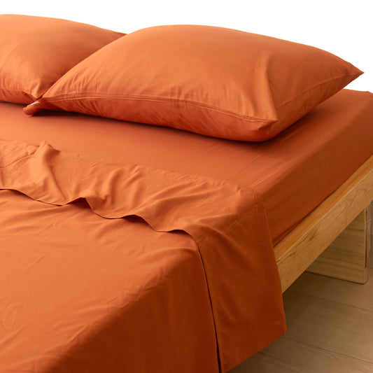 3-in-1 Bed Sheet Set 'Rust'