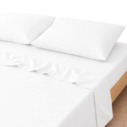 3-in-1 Bed Sheet Set 'White'