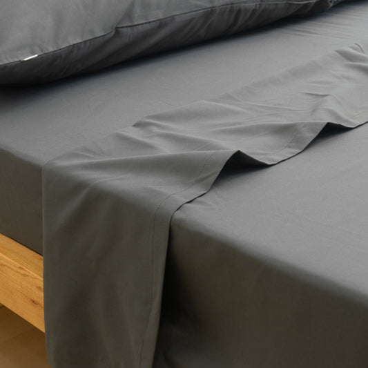 Flat Sheet 'Charcoal Gray'