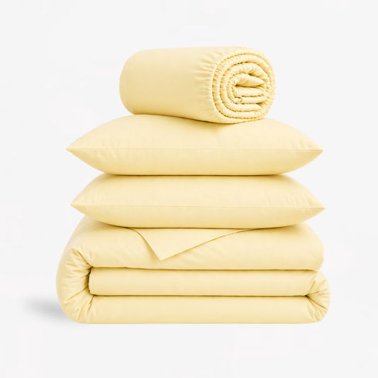 4-in-1 Bed Sheet Set 'Butter'