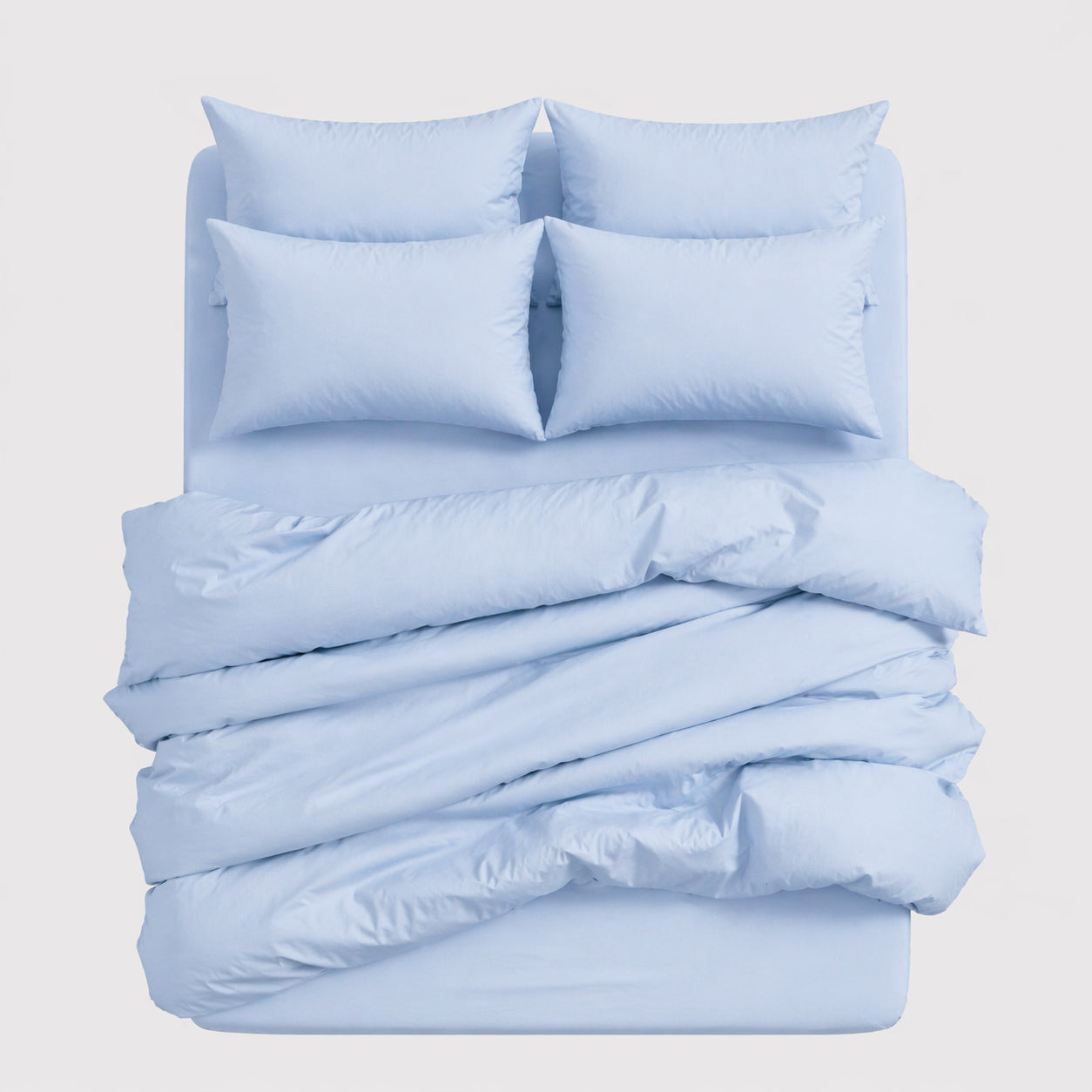 7-in-1 Bed Sheet Set 'Powder Blue'
