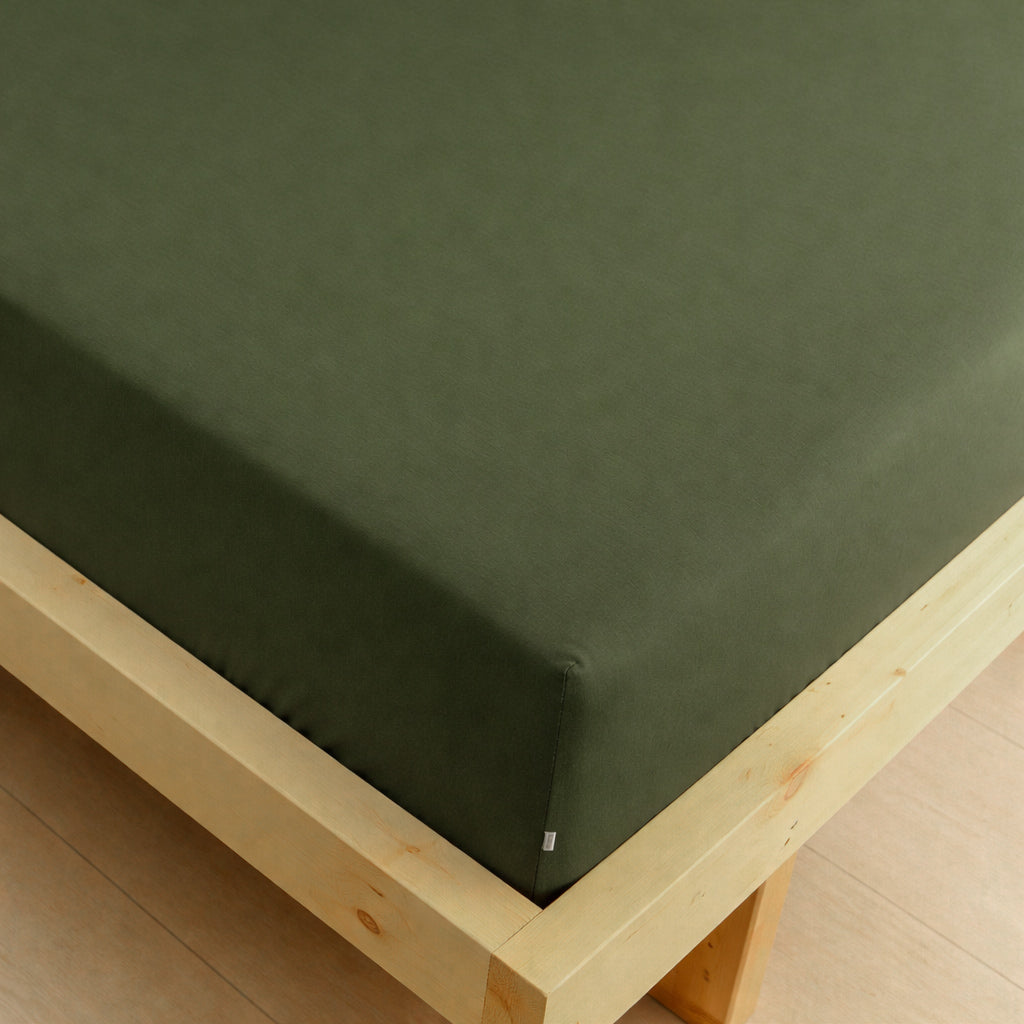 3-in-1 Bed Sheet Set 'Forest Green'