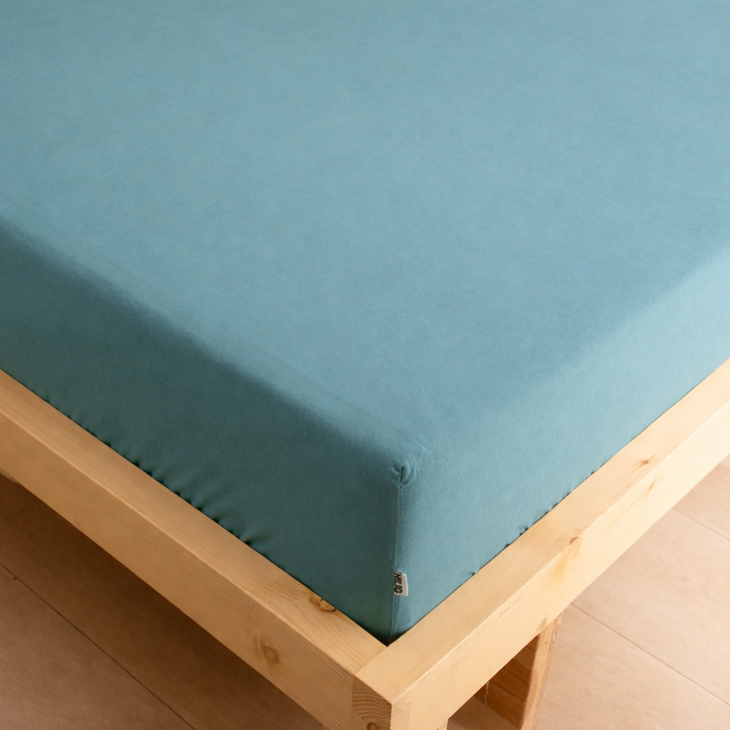3-in-1 Bed Sheet Set 'Pine Green'