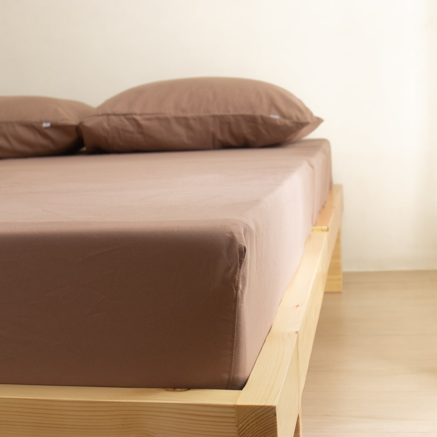 3-in-1 Bed Sheet Set 'Mocha'