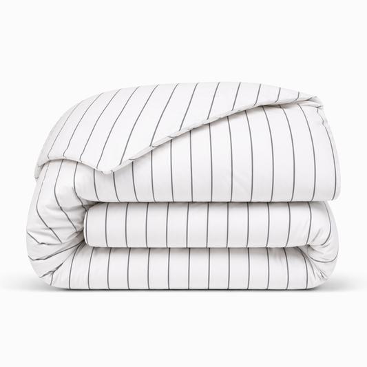 Duvet Cover Thin Stripe 'Charcoal Gray'