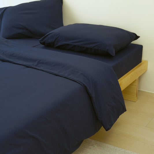 7-in-1 Bed Sheet Set 'Midnight Blue'