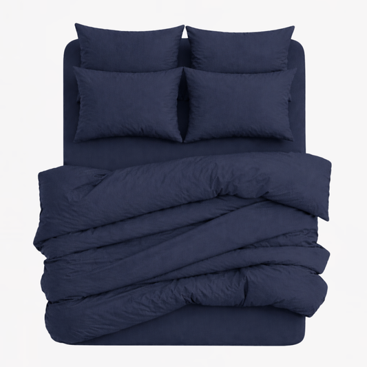 7-in-1 Bed Sheet Set 'Midnight Blue'
