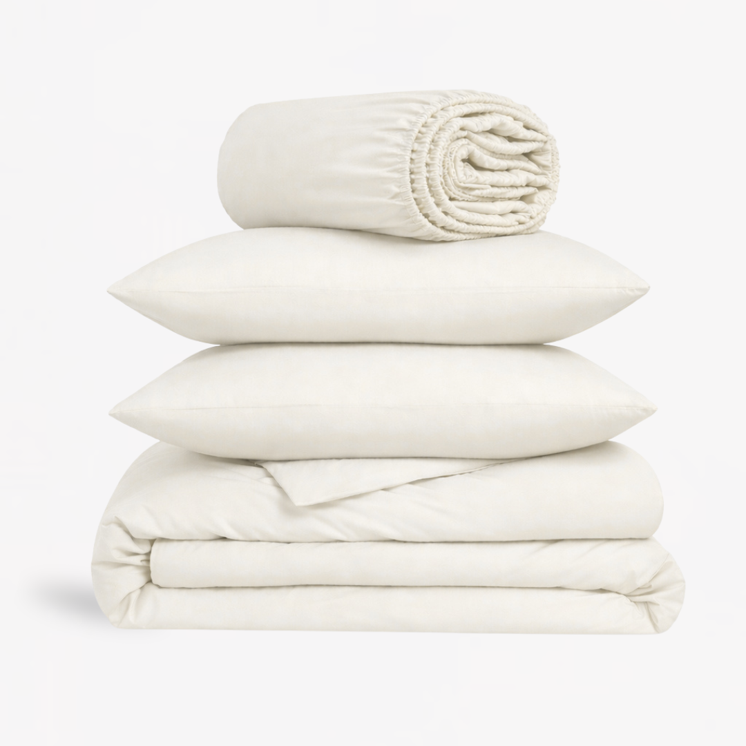 4-in-1 Bed Sheet Set 'Oatmeal'