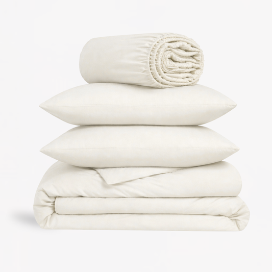 4-in-1 Bed Sheet Set 'Oatmeal'
