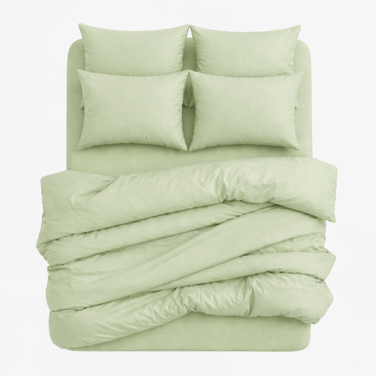 7-in-1 Bed Sheet Set 'Sage Green'