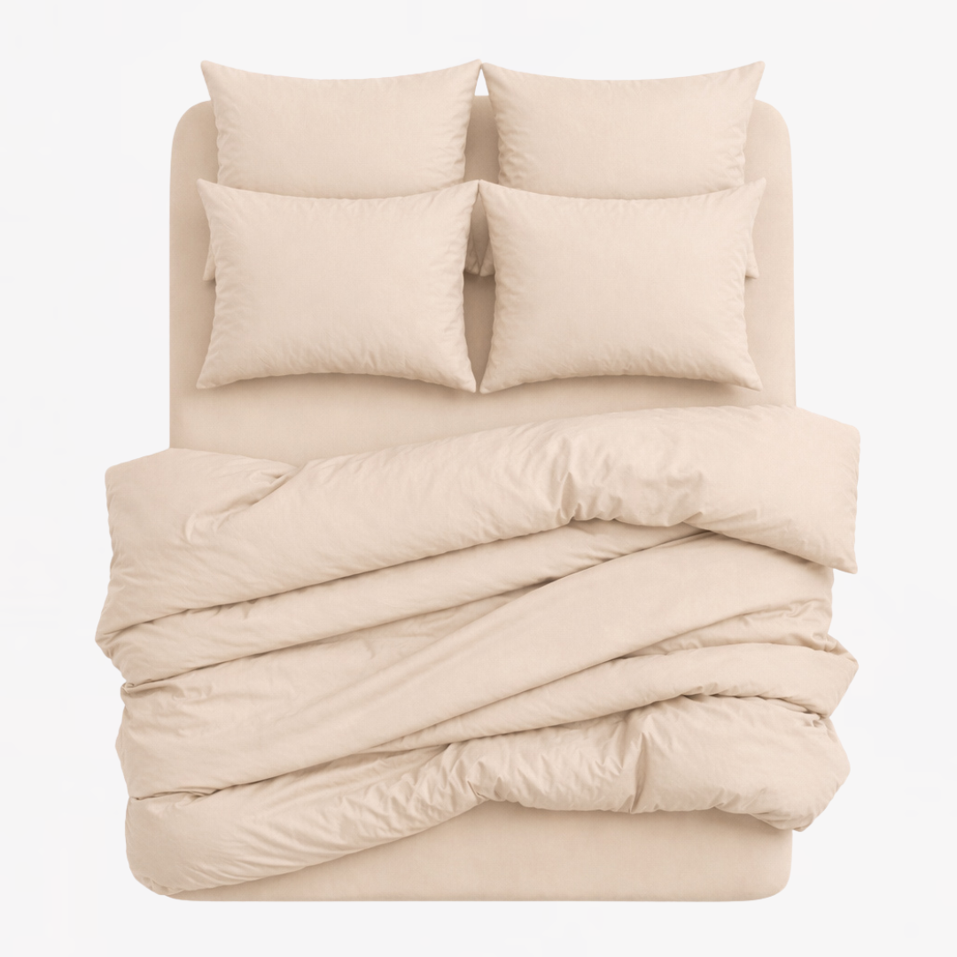 7-in-1 Bed Sheet Set 'Wheat'