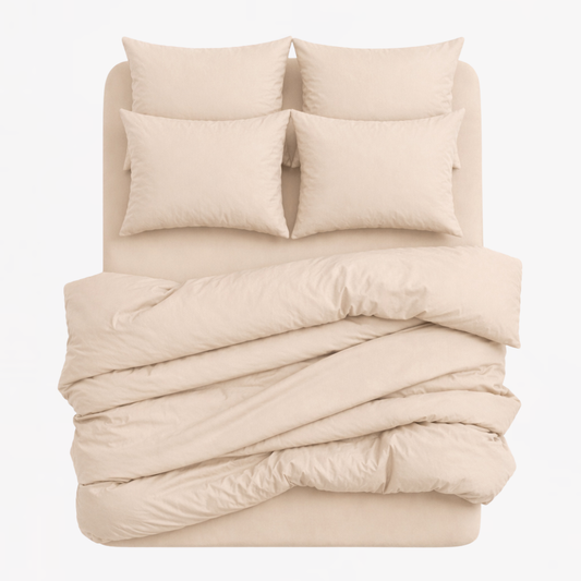 7-in-1 Bed Sheet Set 'Wheat'